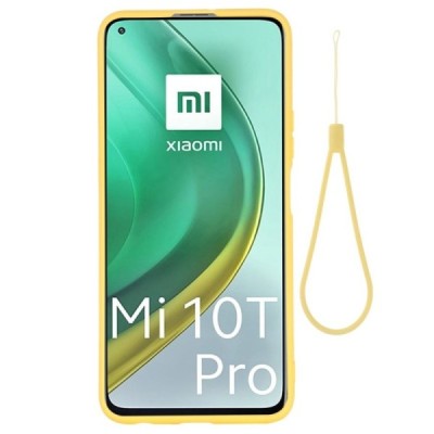 Xiaomi Mi 10T (Mi 10T Pro) „Shell“ cieta silikona (TPU) dzeltens apvalks | vacins.lv