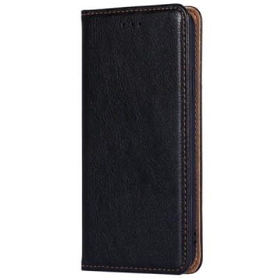 Samsung Galaxy S21+ (G996B) Solīds melns ādas atvērams maciņš | Vacins.lv