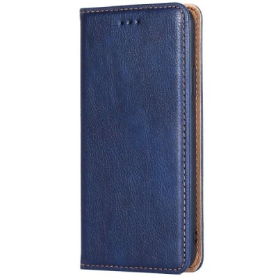 Samsung Galaxy S21+ (G996B) Solīds zils ādas atvērams maciņš | Vacins.lv