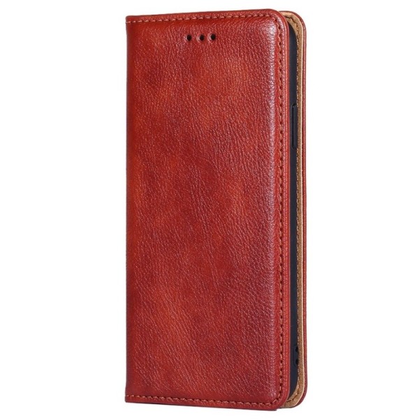 Solīds atvērams maciņš - brūns (Galaxy S21+)