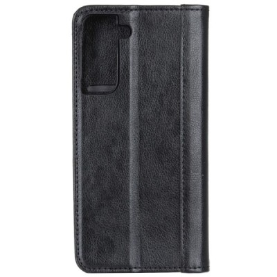 Samsung Galaxy S21+ (G996B) juodas odinis atverčiamas dėklas - knygutė su magnetu | Priedai.lt