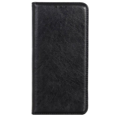 LG K42 melns ādas atvērams maciņš ar magnetu | Vacins.lv