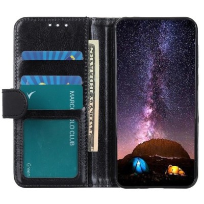 OnePlus Nord N10 5G atvēramais ādas melns maciņš (maks) | Vacins.lv