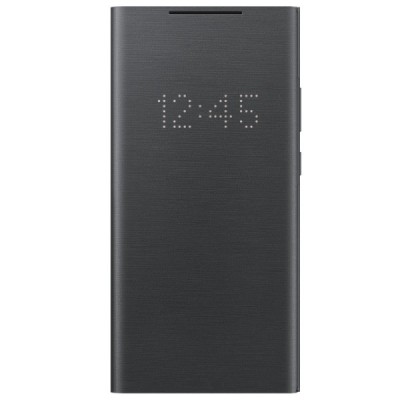 Samsung Galaxy Note 20 Ultra (N986F) oficiāls Smart Led View Cover atvērams melns maciņš (maks) | Vacins.lv