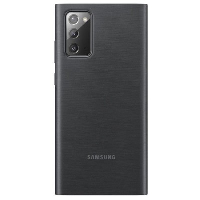 Samsung Galaxy Note 20 (N980F) oficiāls Smart Led View Cover atvērams melns maciņš (maks) | Vacins.lv