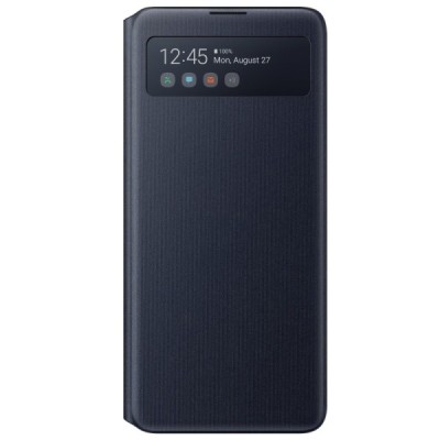 Samsung Galaxy Note10 Lite (N770F) oficiāls S View Wallet Cover atvērams melns maciņš (maks) | Vacins.lv