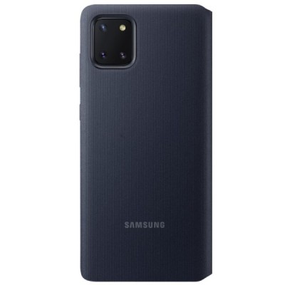 Samsung Galaxy Note10 Lite (N770F) originalus S View Wallet Cover atverčiamas juodas dėklas - knygutė | Priedai.lt