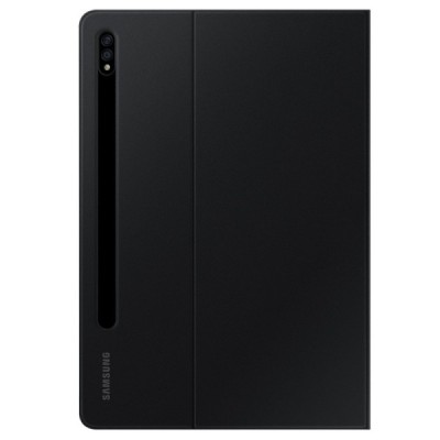 Originalus Samsung Galaxy Tab S7 FE 12.4", S7+ 12.4" (T976) Book Cover EF-BT970 atverčiamas juodas odinis dėklas | Priedai.lt