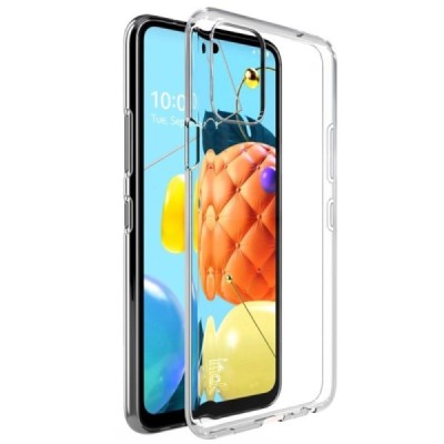 LG K52 „Imak“ kieto silikono TPU skaidrus dėklas - nugarėlė | Priedai.lt