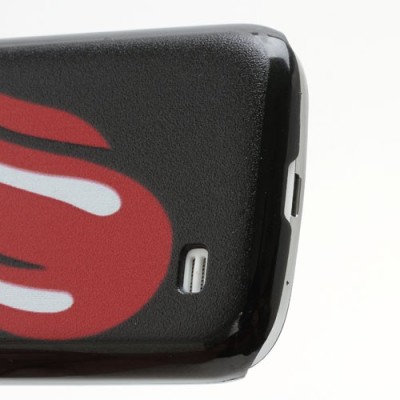 Raudonas liežuvis Samsung Galaxy S4 mini i9195 plastikinis dėklas (dėkliukas) / Priedai.lt