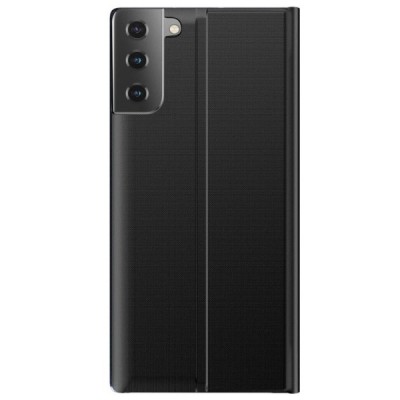 Samsung Galaxy S21+ (G996B) View Line melns atvērams maciņš (maks) | Vacins.lv