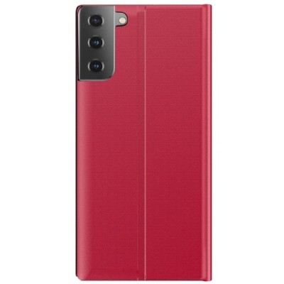 Samsung Galaxy S21+ (G996B) View Line sarkans atvērams maciņš (maks) | Vacins.lv