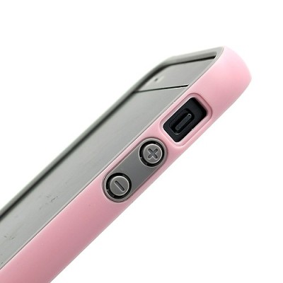 Violetinės, rožinės ir pilkos spalvų „Walnutt“ Trio kieto silikono (TPU) Apple iPhone SE (5, 5s) dėklas (rėmelis) - kraštų apvad