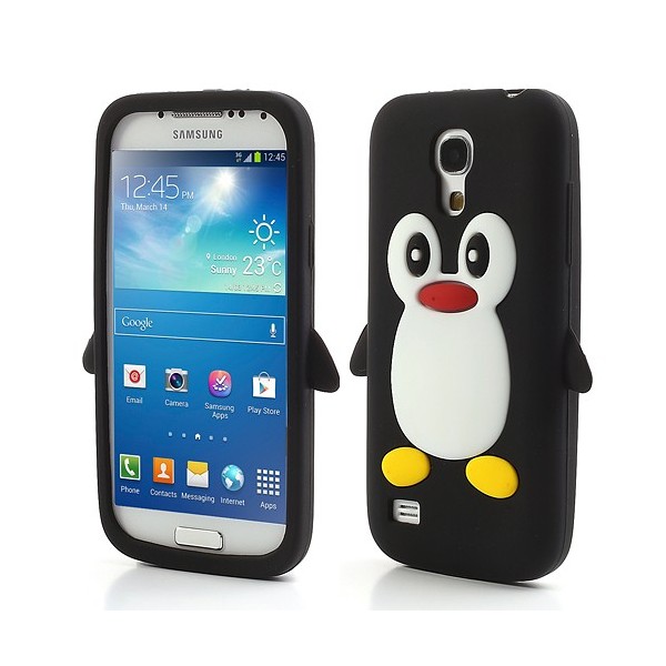 Žaismingas silikoninis dėklas - pingvinas (Galaxy S4 mini)