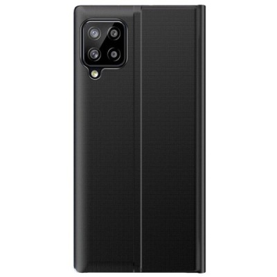 Samsung Galaxy A42 5G View Line juodas atverčiamas dėklas - knygutė | Priedai.lt