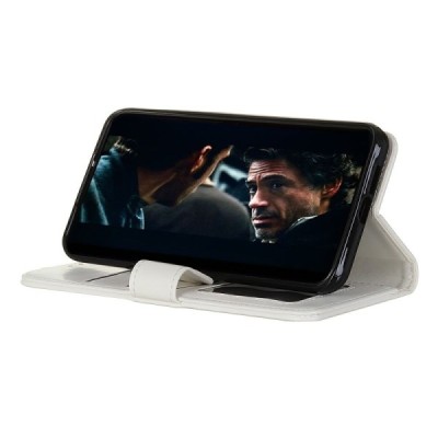 Google Pixel 5 atvēramais ādas balts maciņš (maks) | Vacins.lv