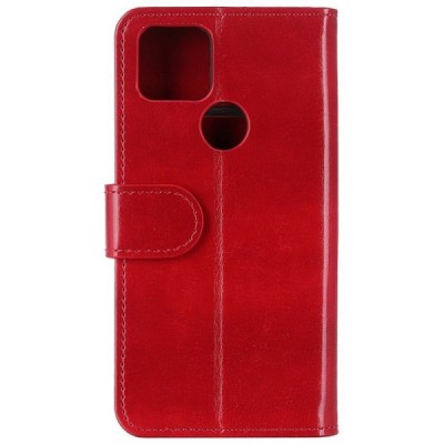 Google Pixel 5 atvēramais ādas sarkans maciņš (maks) | Vacins.lv