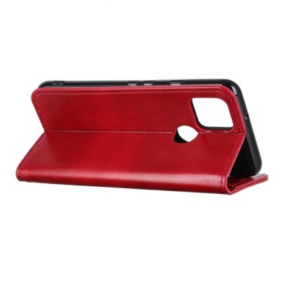 Google Pixel 5 atvēramais ādas sarkans maciņš (maks) | Vacins.lv