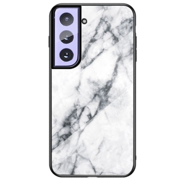 „Marble“ kieto silikono (TPU) dėklas - baltas (Galaxy S21+)