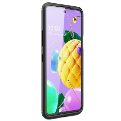 LG K52 kieto silikono TPU juodas dėklas - nugarėlė | Priedai.lt