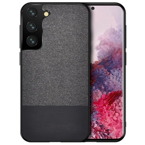 „Bi-Color“ Splicing ādas apvalks - melns (Galaxy S21)