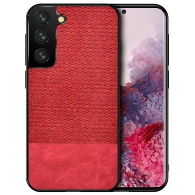 Samsung Galaxy S21 (G991B) „Bi-Color“ Splicing sarkans ādas apvalks | Vacins.lv