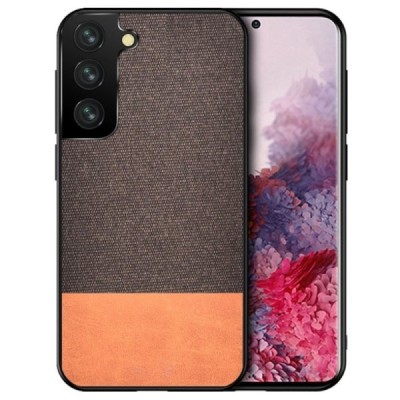 „Bi-Color“ Splicing Samsung Galaxy S21 (G991B) rudas odinis dėklas | Priedai.lt