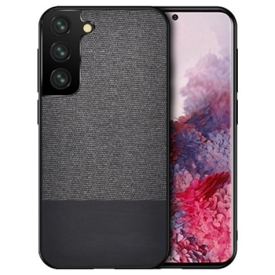 Samsung Galaxy S21 Ultra (G998B) „Bi-Color“ Splicing melns ādas apvalks | Vacins.lv