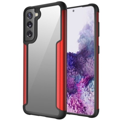 Samsung Galaxy S21+ (G996B) „FOCUS“ dzidrs apmales sarkanā krāsā apvalks | Vacins.lv