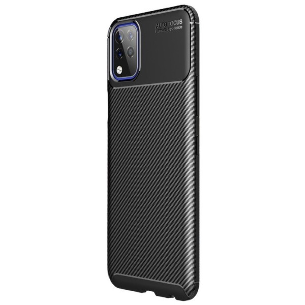 „Carbon“ Fiber kieto silikono (TPU) dėklas - juodas (K42)