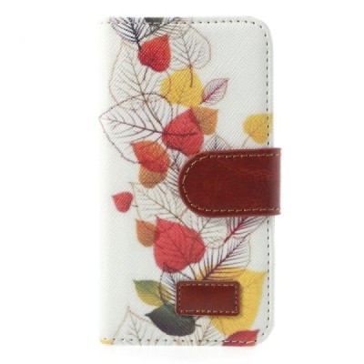 Atverčiamas Samsung Galaxy S4 Mini dėklas (piniginė) - ruduo / Priedai.lt