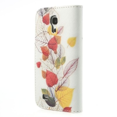 Atverčiamas Samsung Galaxy S4 Mini dėklas (piniginė) - ruduo / Priedai.lt