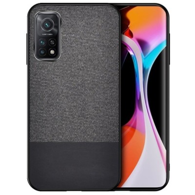 Xiaomi Mi 10T (Mi 10T Pro) „Bi-Color“ Splicing melns ādas apvalks | Vacins.lv