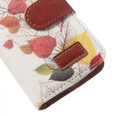 Atverčiamas Samsung Galaxy S4 Mini dėklas (piniginė) - ruduo / Priedai.lt