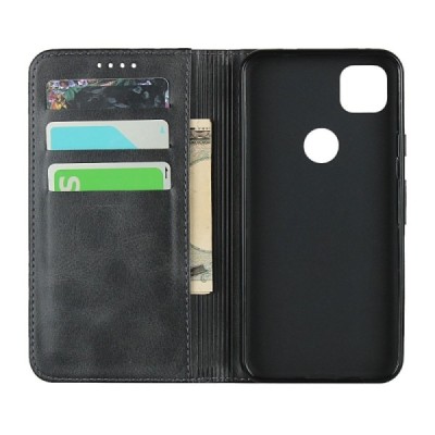 Google Pixel 4A „Split“ sērijas melns atvērams maciņš, maks | Vacins.lv