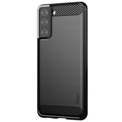 Samsung Galaxy S21+ (G996B) „Mofi“ kieto silikono TPU juodas dėklas - nugarėlė | Priedai.lt