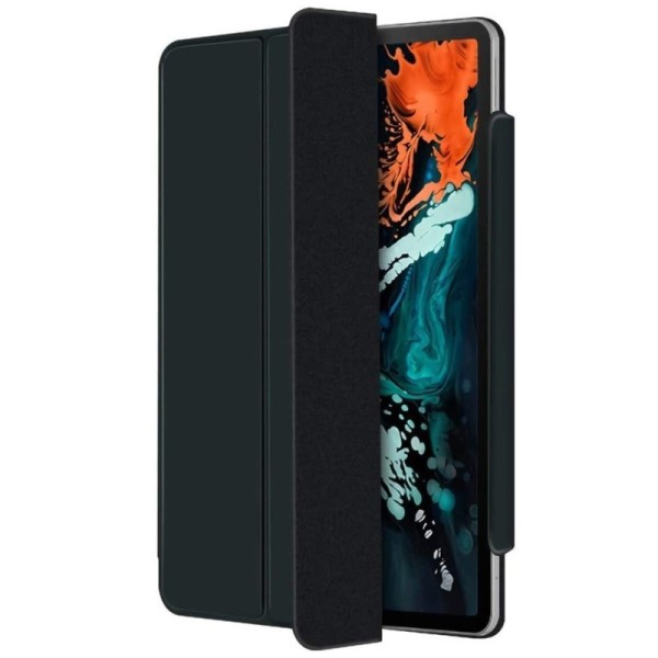 Leather Smart Cover atvēramais maciņš - melns (iPad Pro 11" 2022 / 2021 / 2020 / 2018 / Air 4 2020 / Air 5 2022)