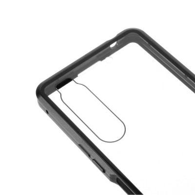 Sony Xperia 1 II dzidrs (caurspīdīgs) Frame magnētiskais aizsedzams plastmasas apvalks | Vacins.lv