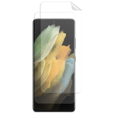 Samsung Galaxy S21 (G991B) skaidri apsauginė pilnai dengianti ekrano plėvelė | Priedai.lt