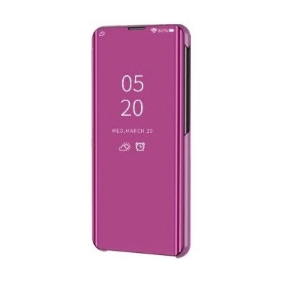 Samsung Galaxy S20 FE (Fan Edition) plastmasas atvērams rozs ādas maciņš | Vacins.lv