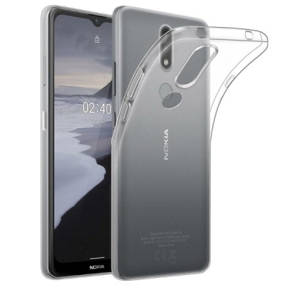 Nokia 2.4 cieta silikona (TPU) dzidrs apvalks | vacins.lv