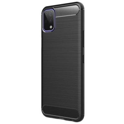 LG K42 „Carbon“ cieta silikona (TPU) melns apvalks | vacins.lv