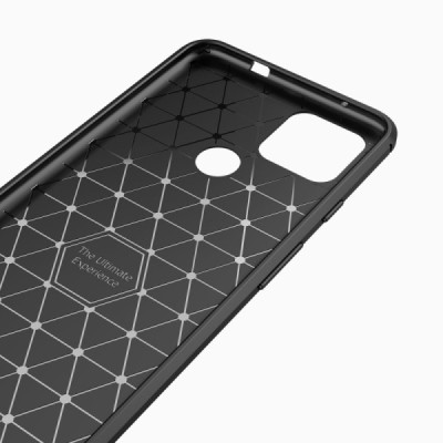 Google Pixel 4A 5G „Carbon“ cieta silikona (TPU) melns apvalks | vacins.lv