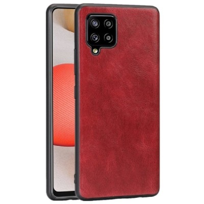 Soft Slim Samsung Galaxy A42 5G sarkans ādas apvalks | Vacins.lv