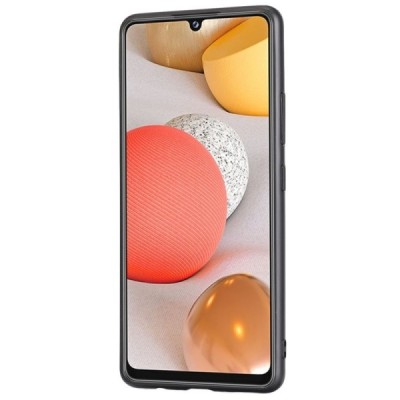 Soft Slim serijos Samsung Galaxy A42 5G raudonas odinis dėklas - nugarėlė | Priedai.lt