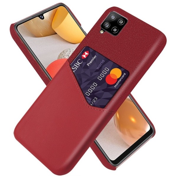 „KSQ“ Shell ādas apvalks - sarkans (Galaxy A42 5G)