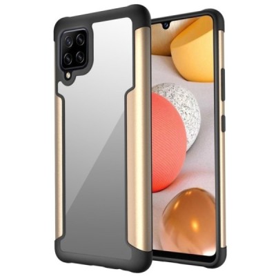 Samsung Galaxy A42 5G „FOCUS“ dzidrs apmales zeltā krāsā apvalks | Vacins.lv