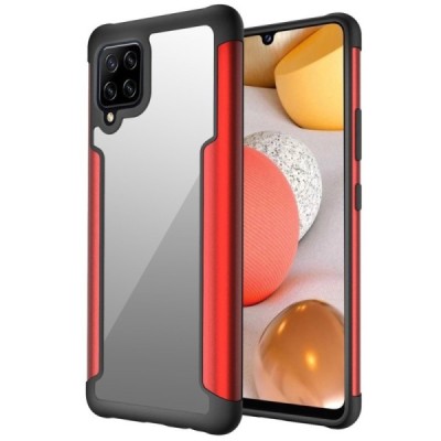 Samsung Galaxy A42 5G „FOCUS“ dzidrs apmales sarkanā krāsā apvalks | Vacins.lv