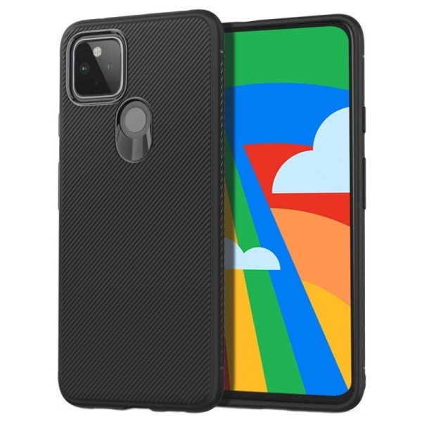 „Jazz“ cieta silikona (TPU) apvalks - melns (Galaxy A42 5G)