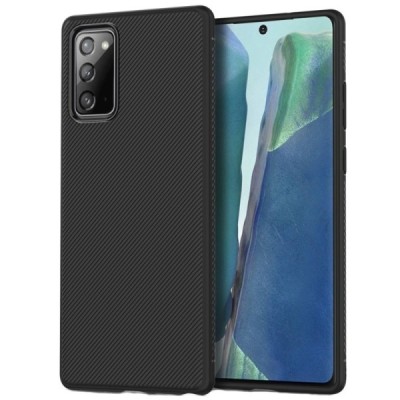 Samsung Galaxy Note 20 (N980F) cieta silikona (TPU) melns apvalks | vacins.lv